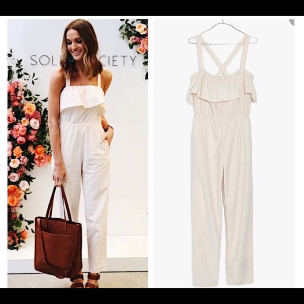 Madewell Linen-Blend Jumpsuit - Medium